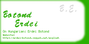 botond erdei business card